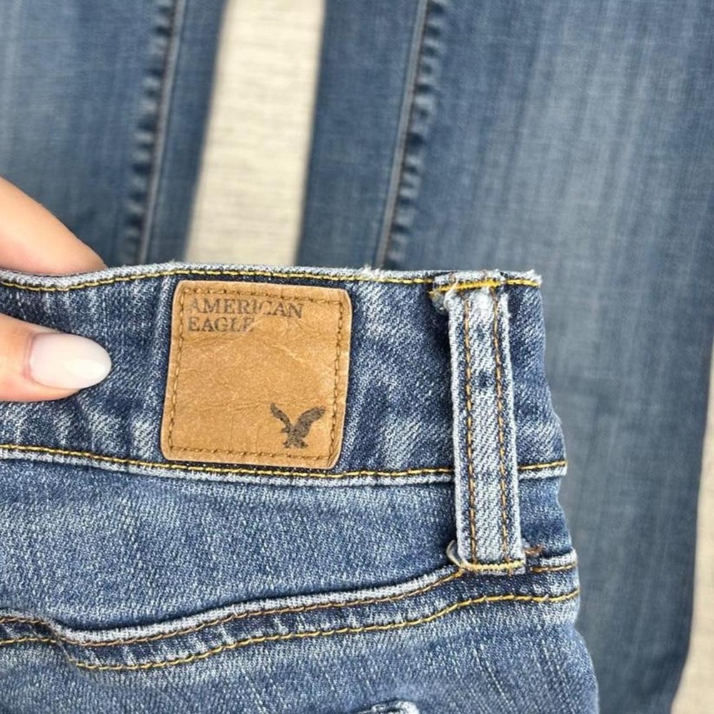 American Eagle y2k favorite boyfriend low rise bootcut jeans size 4 long - Picture 7 of 7